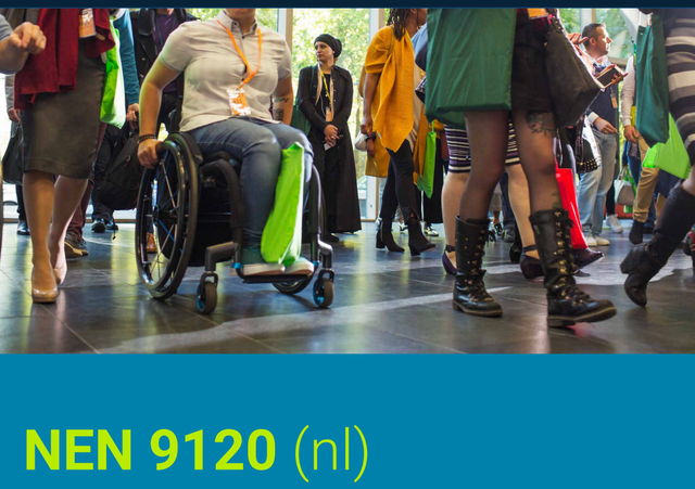 Groep mensen met mobiliteitsbeperking.
